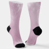 Roze sjimmer en glittersokken sokken (Gebogen)