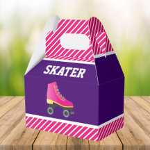 Roze Skate Roller Schaats Verjaardagsfeestje