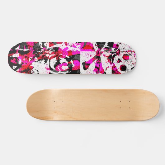 Roze Skateboard (Horizontaal)