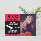 Roze skateboard Birthday, Schaats board, Girl Kaart (Staand voorkant)