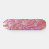 Roze skateboard met rode zwembroeken en bubels (Horizontaal)