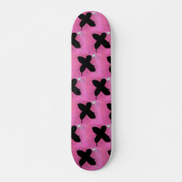 Roze skateboard. persoonlijk skateboard