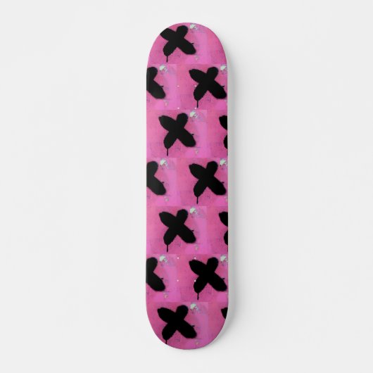 Roze skateboard. persoonlijk skateboard (Voorkant)