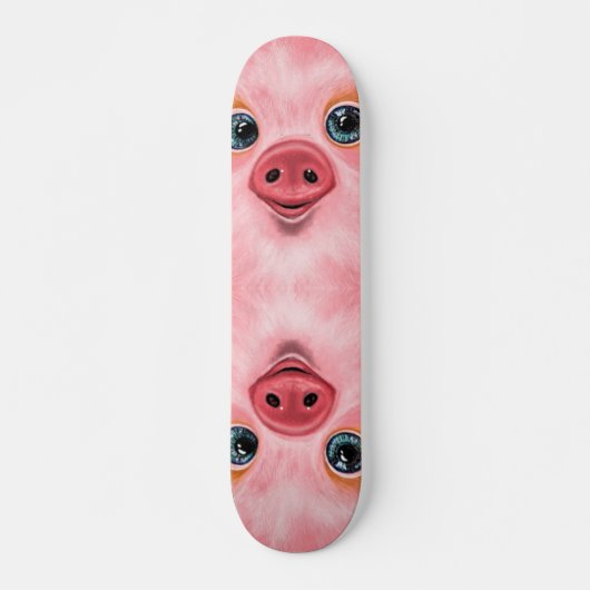 Roze Skateboard van baby Piglet - Smile (Voorkant)