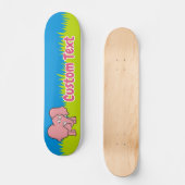 Roze skateboard van de cartoon van olifanten (Voorkant)