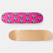 Roze skateboard van het schildpad (Horizontaal)