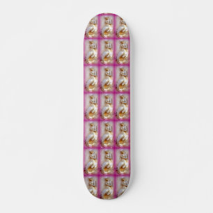 roze skateboard van mermaids