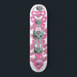roze skateboard van schattig kat<br><div class="desc">schattig kat-meisjesskateboard</div>