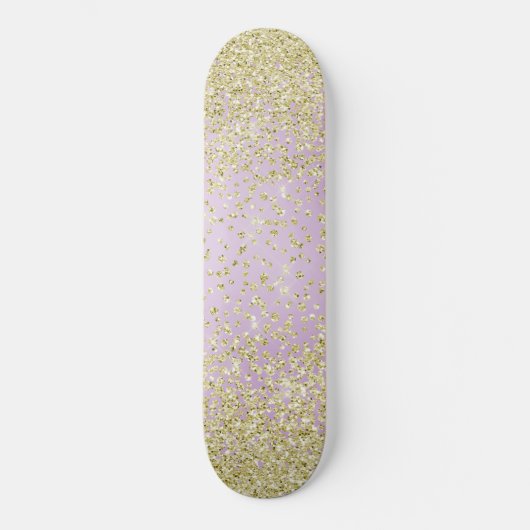 Roze skateboard van Sparkle Glitter (Voorkant)