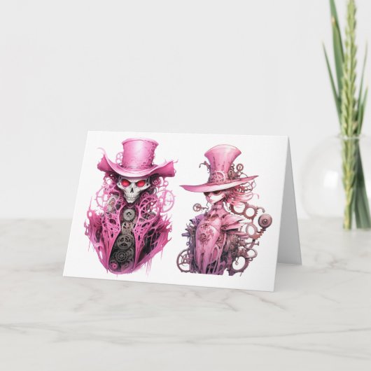 Roze Skelet Ghost Steampunk (Voorkant)