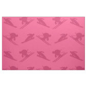 Roze ski-patroon stof (Fat Quarter)