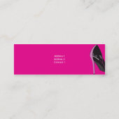 Roze - Skinny Mini Visitekaartje (Achterkant)