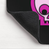 Roze Skulls Mousepad Muismat (Hoek)