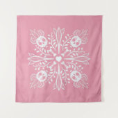 Roze Skulls Pastel Gothic Kawaii Schattigee Horror Wandkleed (Voorkant)