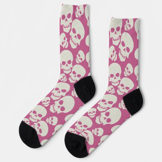 Roze Skulls Socks Sokken (Links)