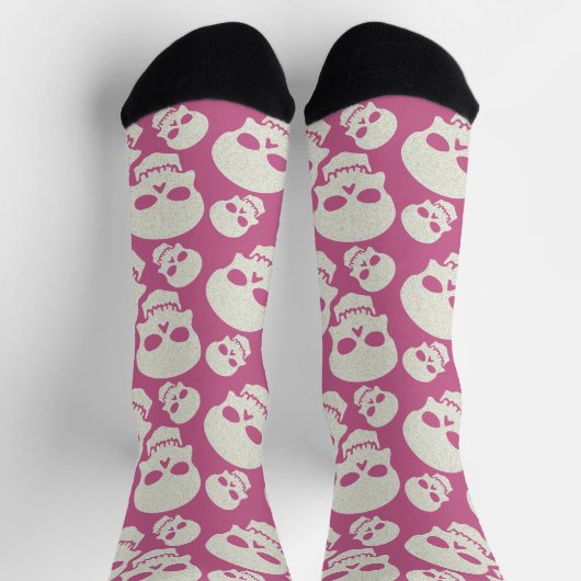 Roze Skulls Socks Sokken (Top)