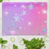 Roze Sky Theedoek (Gevouwen)