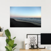 Roze skyline poster (Thuiskantoor)