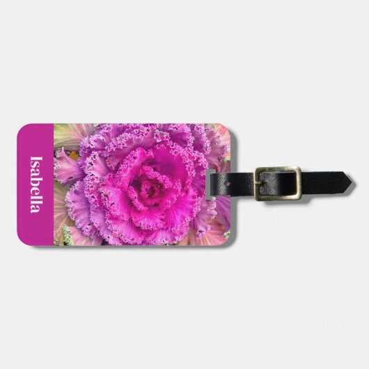 Roze sla bagagelabel (Voorkant horizontaal)