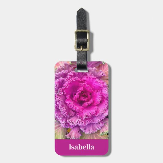 Roze sla bagagelabel (Voorkant verticaal)