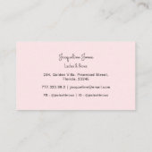 Roze sla Beauty Salon Simple Visitekaartje (Achterkant)
