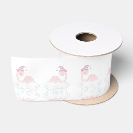 Roze Slaap Dinosaur Ribbon Satijnen Lint