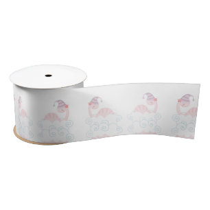Roze Slaap Dinosaur Ribbon Satijnen Lint