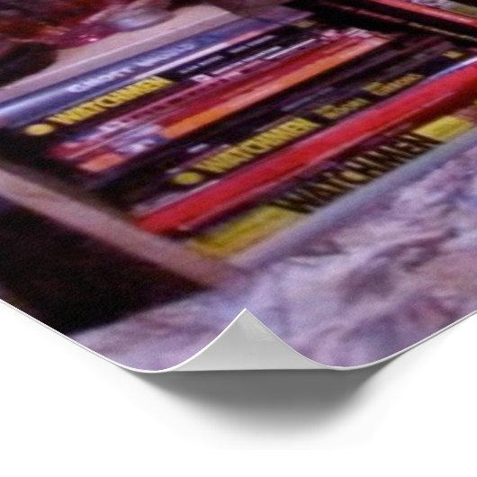 Roze Slaapkamer Clutter Poster (Hoek)