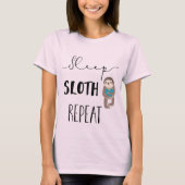 Roze slaapzaal Herhaal het moederschap van vrouwen T-shirt (Voorkant)