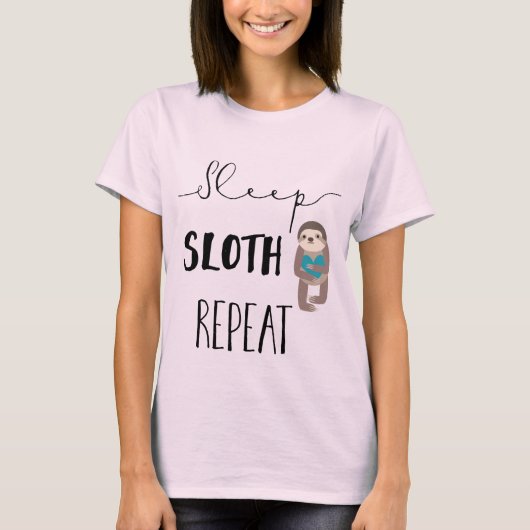 Roze slaapzaal Herhaal het moederschap van vrouwen T-shirt (Voorkant)