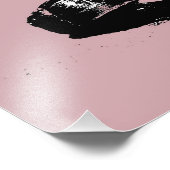 Roze slak foto afdruk (Hoek)