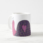 Roze slak koffie Mok (Voorkant links)