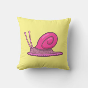 Roze slak kussen