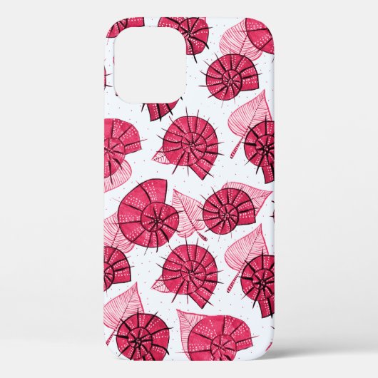 Roze slakken Pattern Girly Zoology Case-Mate iPhone Case (Achterkant)