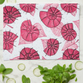 Roze slakken Pattern Girly Zoology Theedoek (Gevouwen)