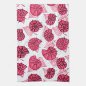 Roze slakken Pattern Girly Zoology Theedoek (Verticaal)