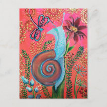 roze slakkenschilderij