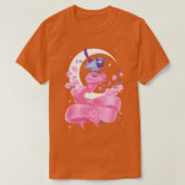 Roze slang en vogel t-shirt (Design voorkant)