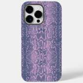 Roze Slang Skin Animal Print Case-Mate iPhone Case (Achterkant)