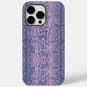 Roze Slang Skin Animal Print Case-Mate iPhone 14 Pro Max Hoesje