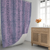 Roze Slang Skin Animal Print Douchegordijn