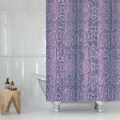 Roze Slang Skin Animal Print Douchegordijn