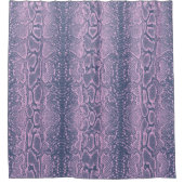 Roze Slang Skin Animal Print Douchegordijn (Voorkant)