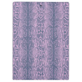 Roze Slang Skin Animal Print Klembord (Achterkant)