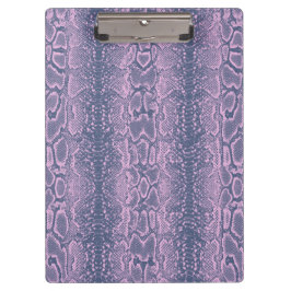Roze Slang Skin Animal Print Klembord