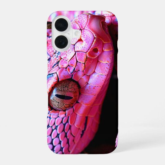 Roze slang telefoonhoesje iPhone 16 hoesje (Achterkant)
