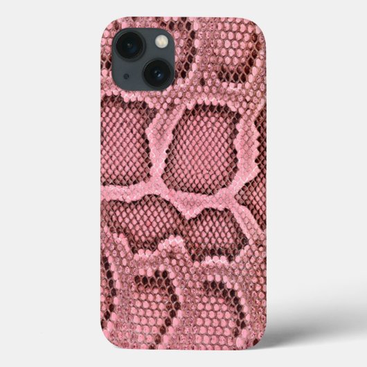 Roze slangenhuid Case-Mate iPhone case (Achterkant)