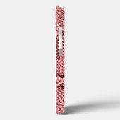 Roze slangenhuid Case-Mate iPhone case (Achterkant / Links)