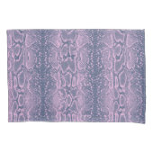 Roze Slangenhuid Dierenprint Kussensloop (Voorkant-Links)