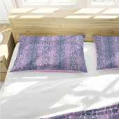 Roze Slangenhuid Dierenprint Kussensloop